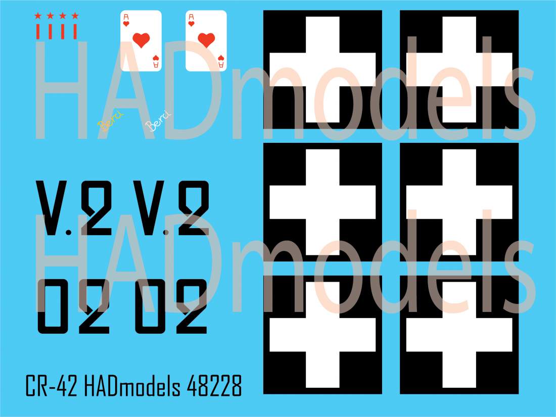 HAD Models HUN48228 1:48 Fiat CR-42 keresztes part 2
