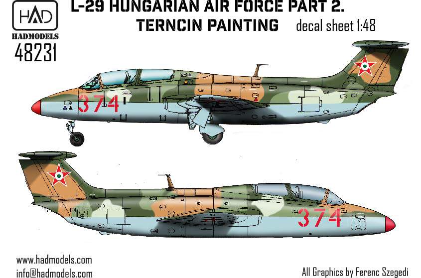 HAD Models HUN48231 1:48 Aero L-29 in Hungarian Service/Trencin painting scheme
