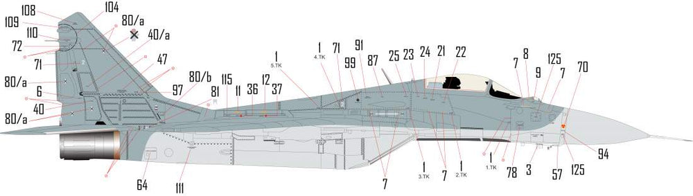 HAD Models HUN48239 1:48 Mikoyan MiG-29 Hungarian in NATO service Stenciling