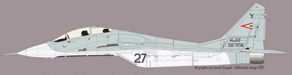 HAD Models HUN48240 1:48 Mikoyan MiG-29 Hungarian in NATO service 2021 reprint