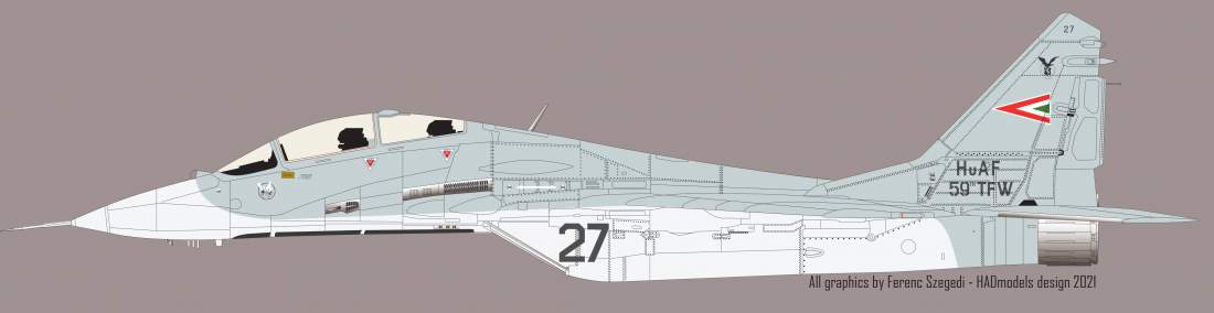 HAD Models HUN48240 1:48 Mikoyan MiG-29 Hungarian in NATO service 2021 reprint