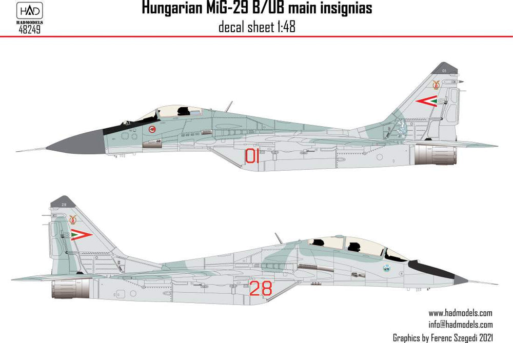 HAD Models HUN48249 1:48 Mikoyan MiG-29B HUNAF old russian painting