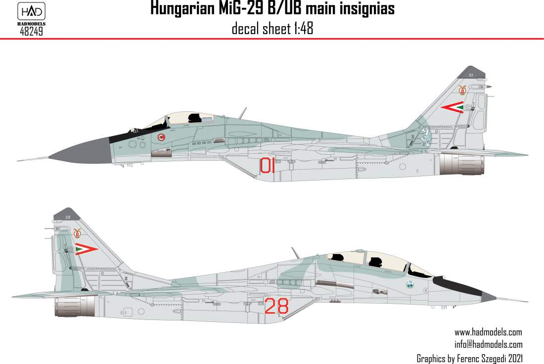 HAD Models HUN48249 1:48 Mikoyan MiG-29B HUNAF old russian painting
