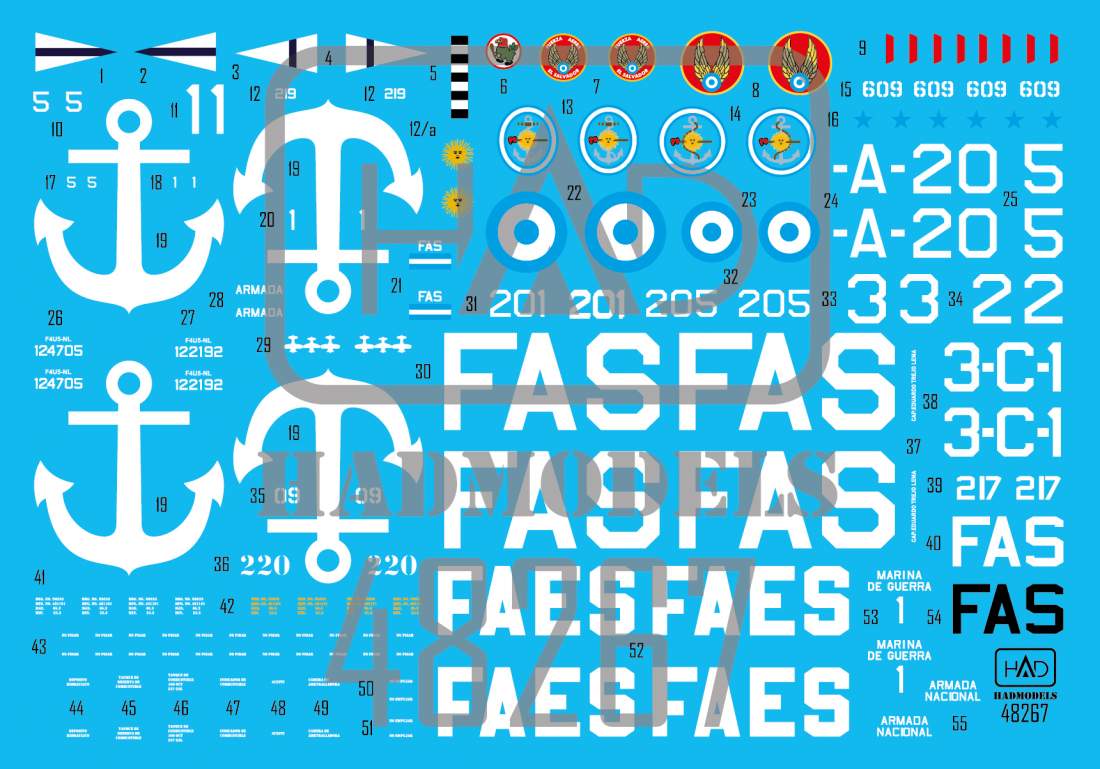 HAD Models HUN48267 1:48 Vought F4U-5 Corsairs Part 2