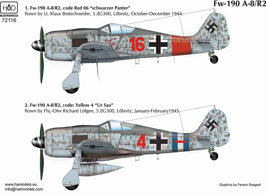 HAD Models HUN72116 1:72 Focke-Wulf Fw-190A-8/R2