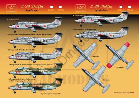 HAD Models HUN72138 1:72 Aero L-29 'Delfin'