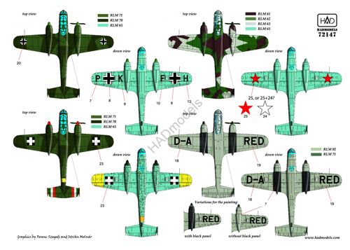 HAD Models HUN72147 1:72 Dornier Do-215B/ Do 17S part 1
