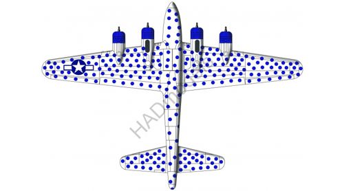 HAD Models HUN72156 1:72 B-17F Flying Fortress' Spotted Cow USAF