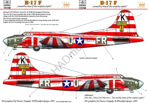 HAD Models HUN72158 1:72 B-17E Flying Fortress Birmingham Blitzkrieg USAAF