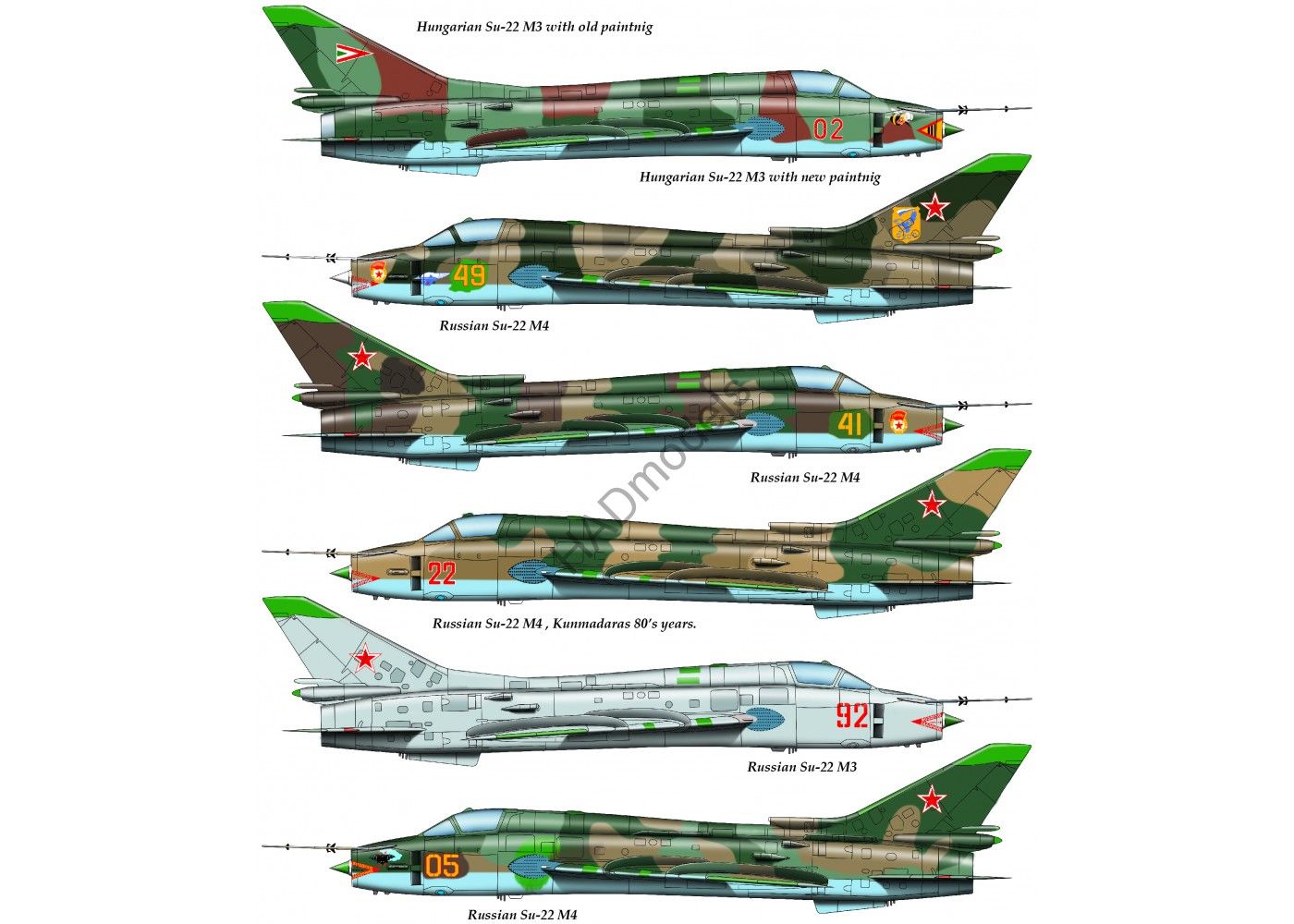 HAD Models HUN72172 1:72 Sukhoi Su-17M3/Su-22M4