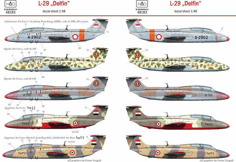 HAD Models HUN72183 1:72 Aero L-29 'Delfin'