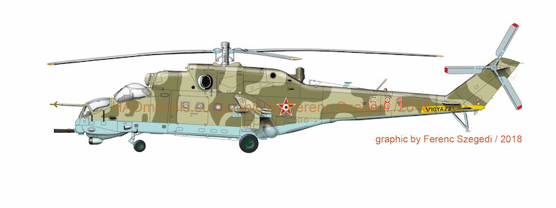 HAD Models HUN72193 1:72 Mil Mi-24D/Mi-24V/Mi-24P in Hungarian Service