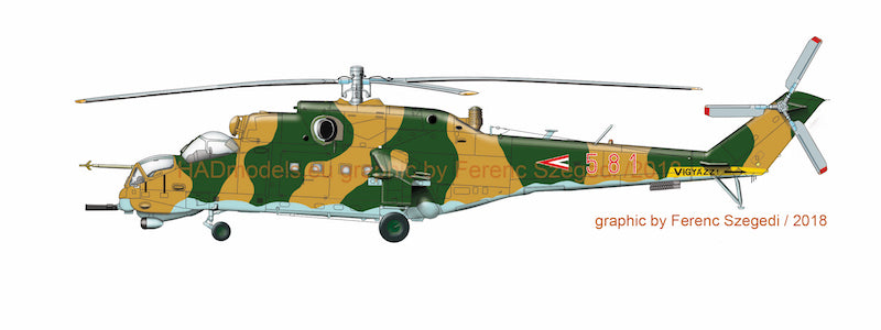 HAD Models HUN72193 1:72 Mil Mi-24D/Mi-24V/Mi-24P in Hungarian Service