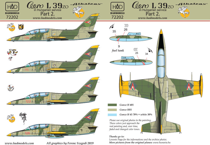 HAD Models HUN72202 1:72 Aero L-39ZO in Hungarian Service part 2