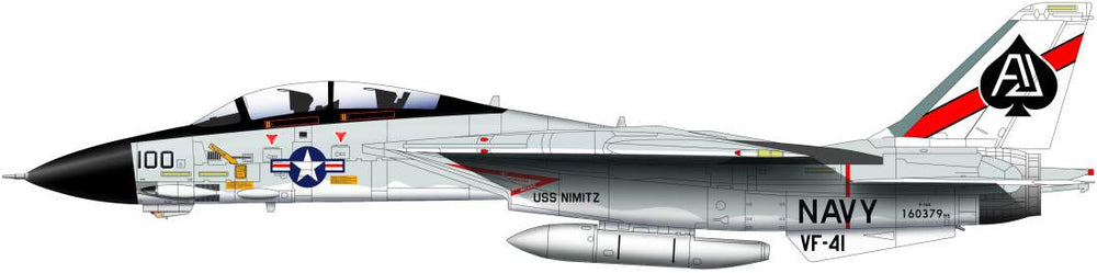 HAD Models HUN72217 1:72 Grumman F-14A Tomcat Black Aces/ USS Nimitz