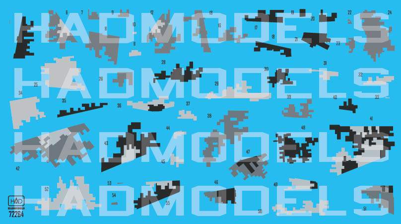 HAD Models HUN72264 1:72 Sukhoi Su-25 Ukrainian Digital Camouflage set I