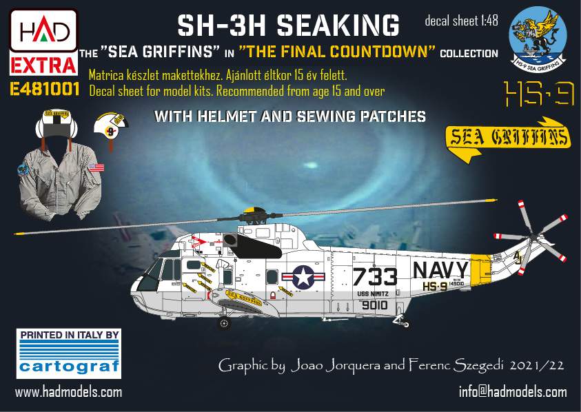 HAD Models HUNE481001 SH-3H Seaking Final Countdown Extended 1:48
