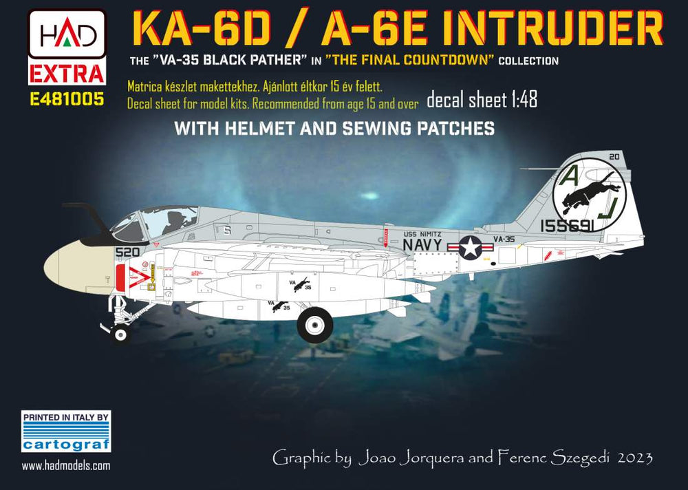 HAD Models HUNE481005 A-6E/KA-6D Intruder VA-35 Final Countdown 1:48