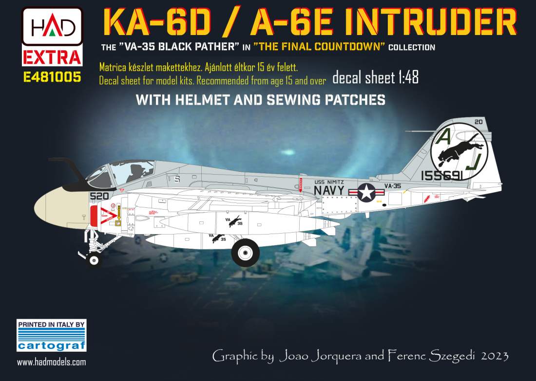 HAD Models HUNE481005 A-6E/KA-6D Intruder VA-35 Final Countdown 1:48
