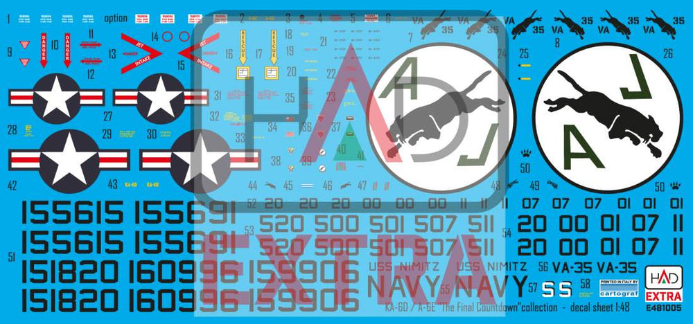 HAD Models HUNE481005 A-6E/KA-6D Intruder VA-35 Final Countdown 1:48