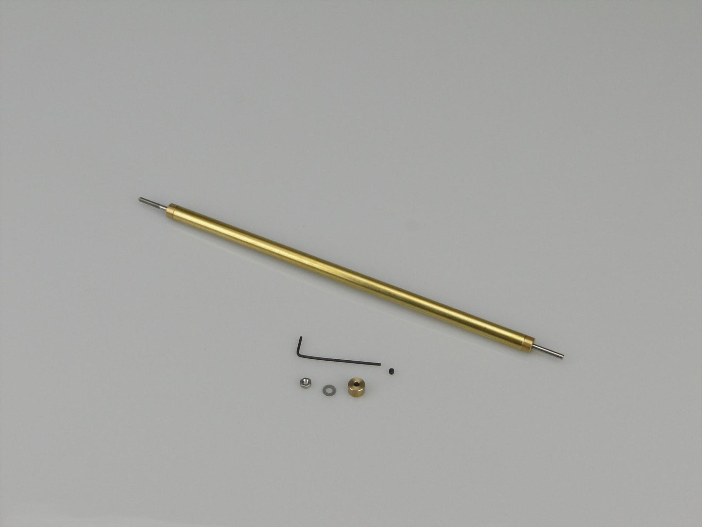 Radio Active Fine Line Prop Shaft 6in M2/2mm Stainless 6mm Brass Tube RMA2314