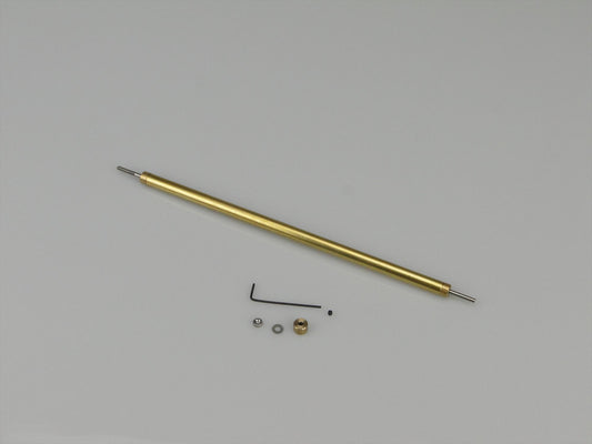 Radio Active Fine Line Prop Shaft 6in M2/2mm Stainless 6mm Brass Tube RMA2314