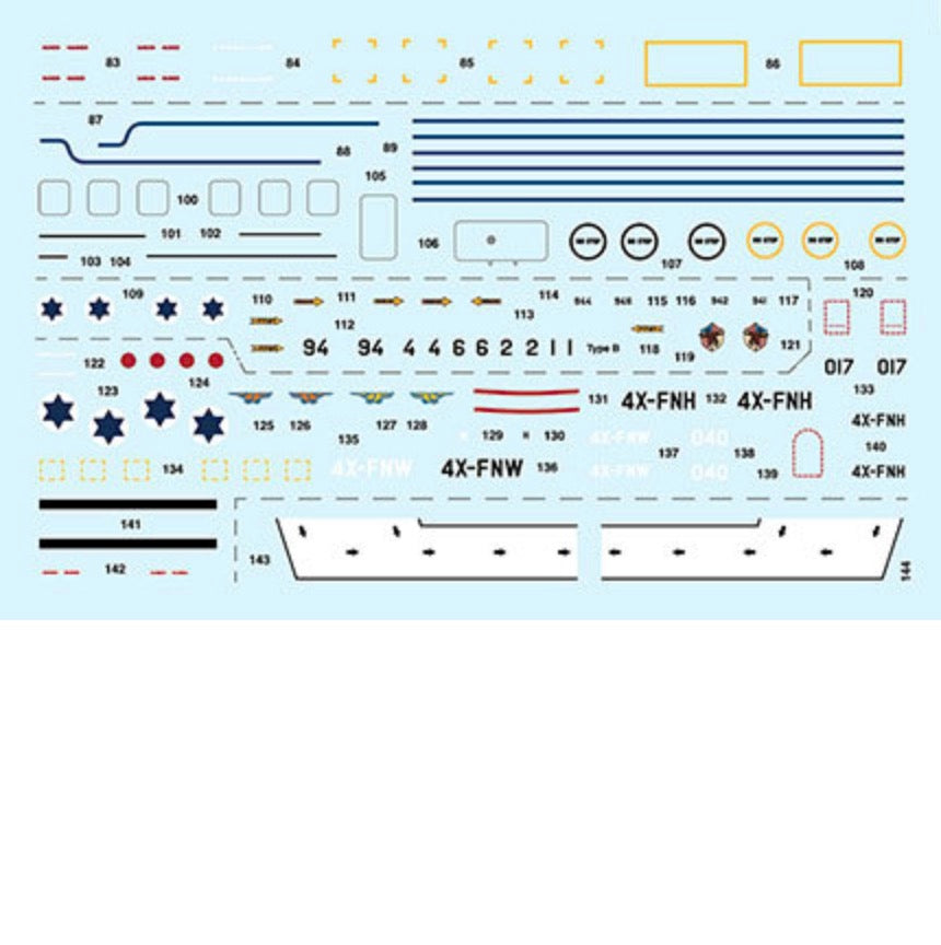 IsraDecal Studio IAF-132 1:144 IAF Transport Markings B-377/C-130/C-47 1:48