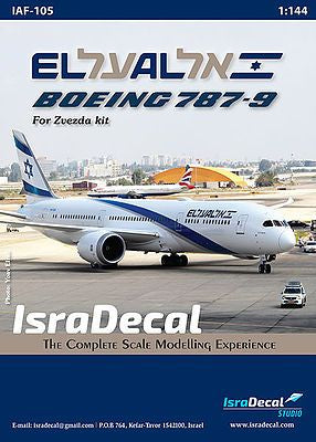 IsraDecal Studio IAF-105 1:144 El-Al 'Dreamliner' Boeing 787-9