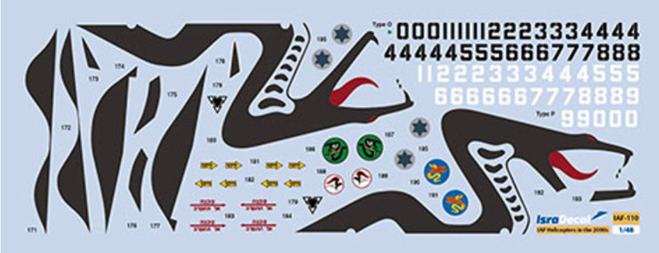IsraDecal Studio IAF-110 1:48 IAF Helicopers in 21st Century