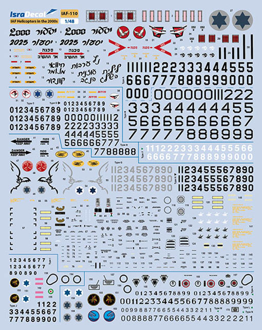 IsraDecal Studio IAF-110 1:48 IAF Helicopers in 21st Century