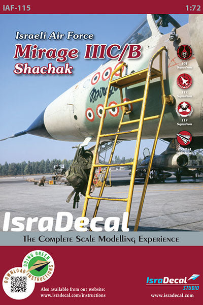 IsraDecal Studio IAF-115 1:72 IAF Dassault_Mirage IIIC/B 'Shachak'