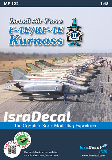 IsraDecal Studio IAF-122 McDonnell F-4E/RF-4E Phantom Kurnass 1:48