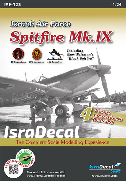 IsraDecal Studio IAF-123 1:24 Supermarine Spitfire Mk.IXc