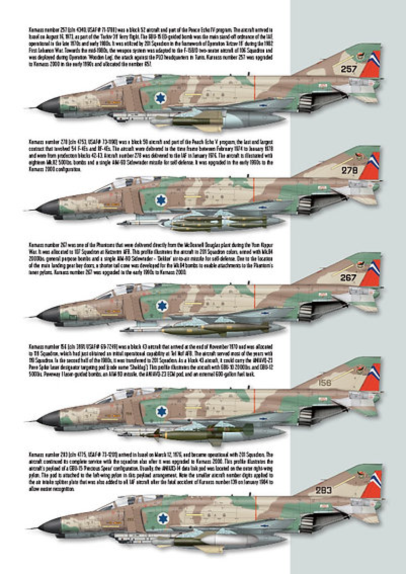 IsraDecal Studio IAFB-30 The One Squadron F-4E Phantom Book