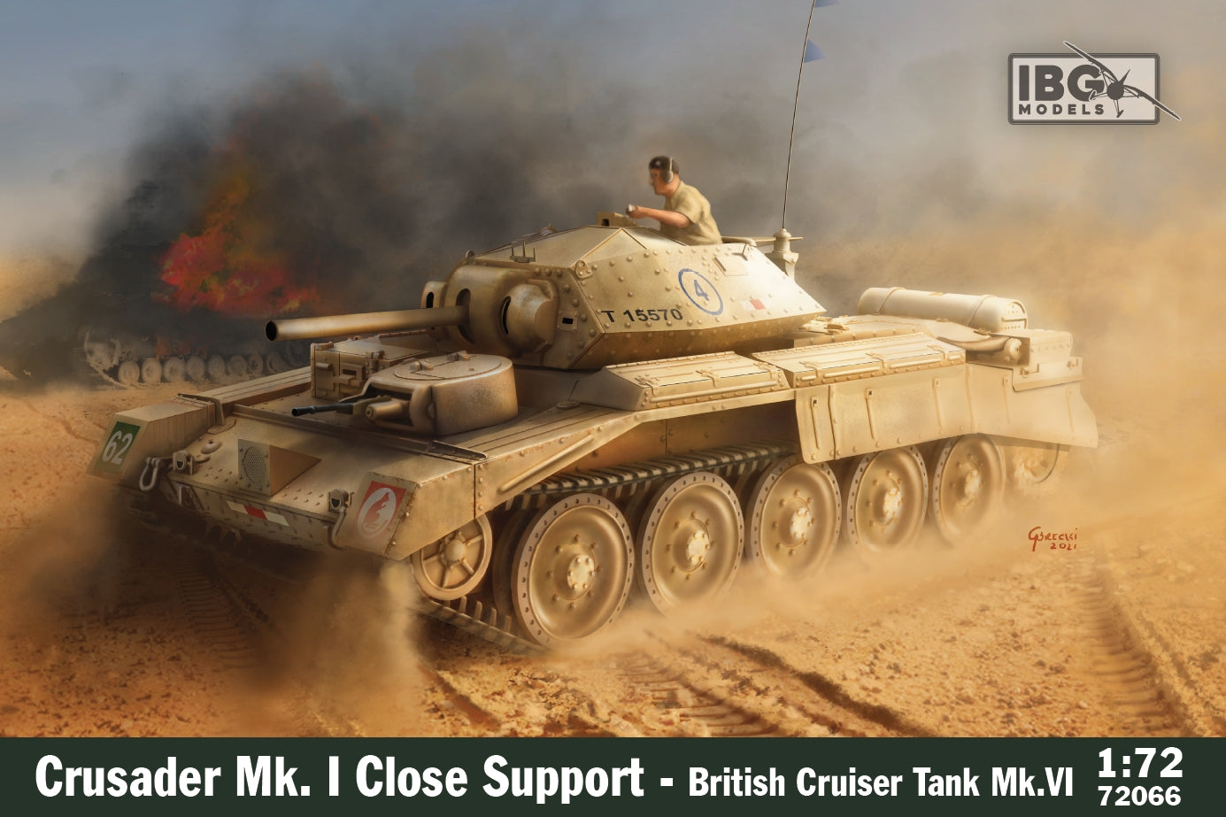 IBG Models IBG72066 1:72 Crusader Mk.I Close Support British Cruiser Mk.VI