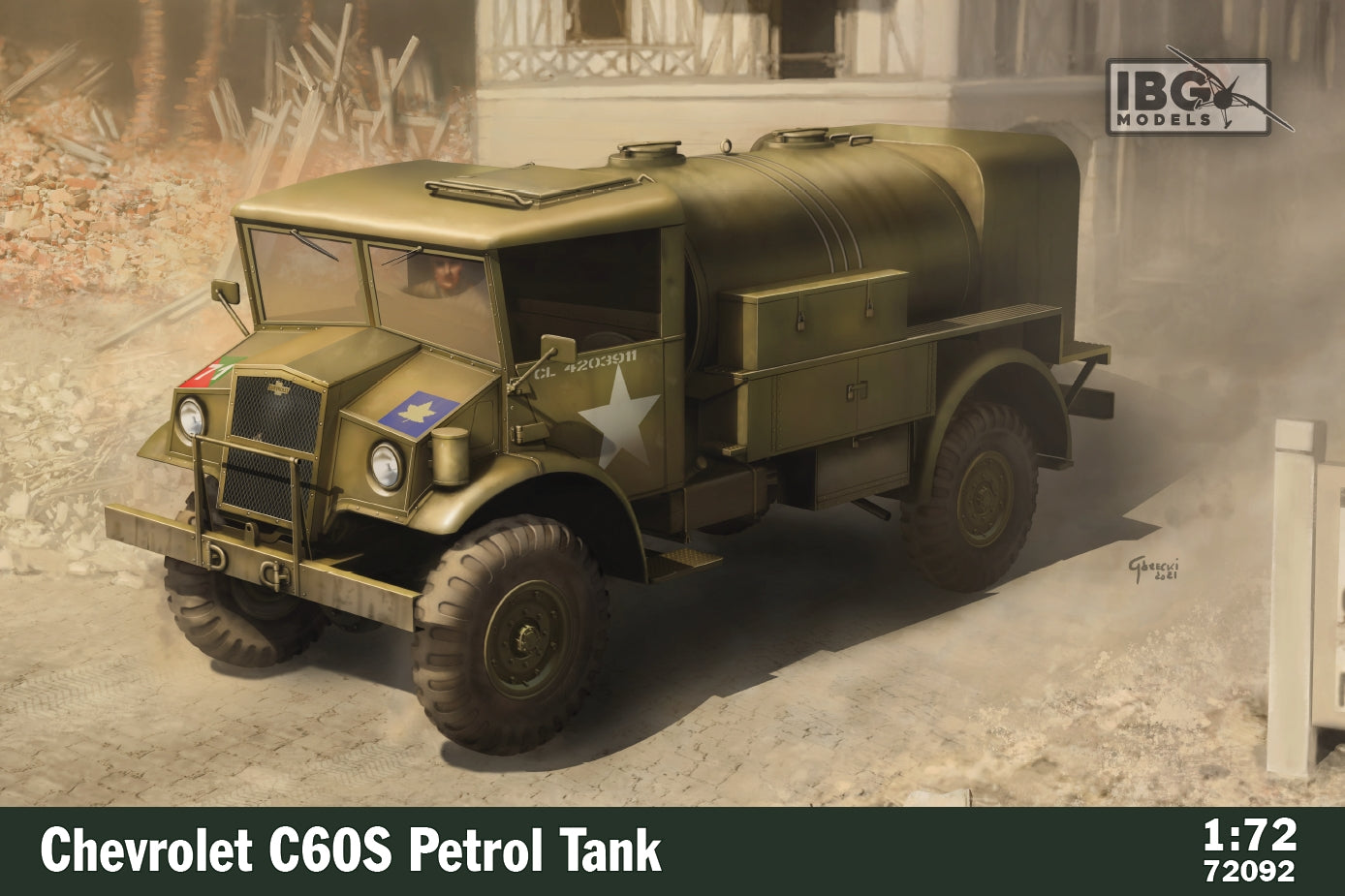 IBG Models IBG72092 1:72 Chevrolet C60S Petrol Tank