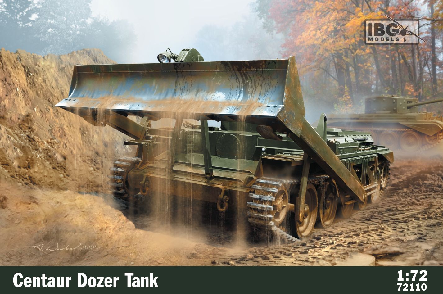 IBG Models IBG72110 1:72 Centaur dozer tank