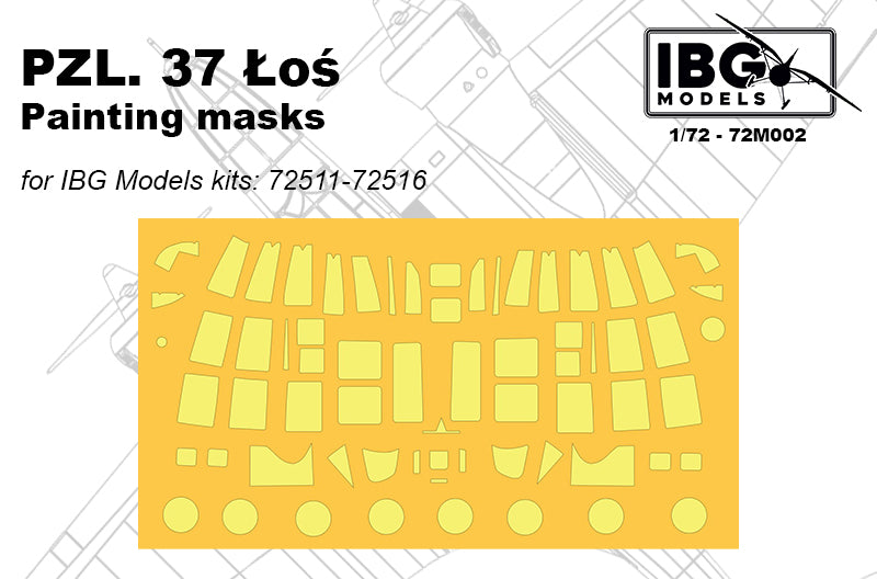 IBG Models IBG72M002 1:72 PZL P.37A Los