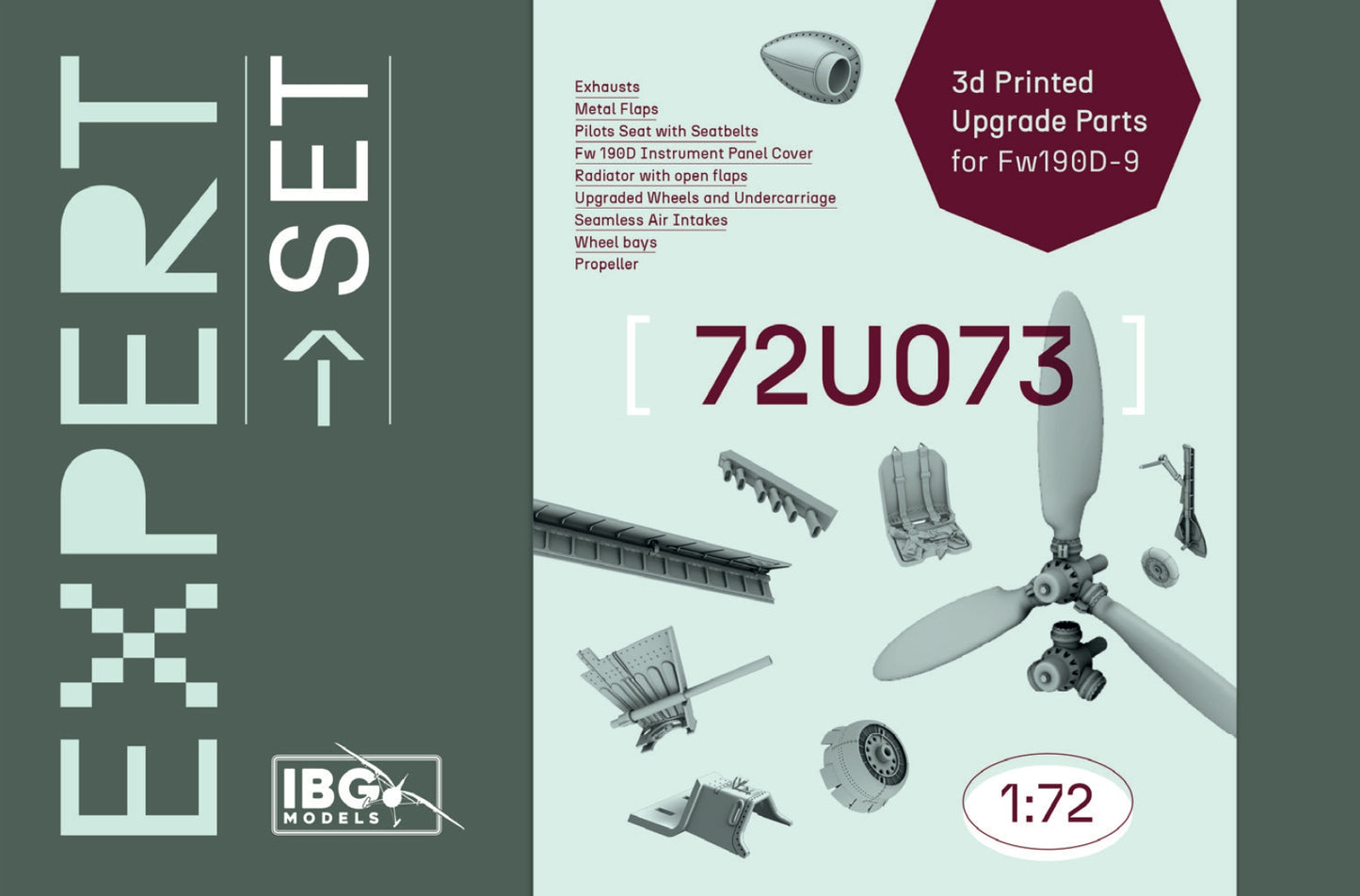 IBG Models IBG72U073 1:72 Expert Set: Focke-Wulf Fw-190D-9