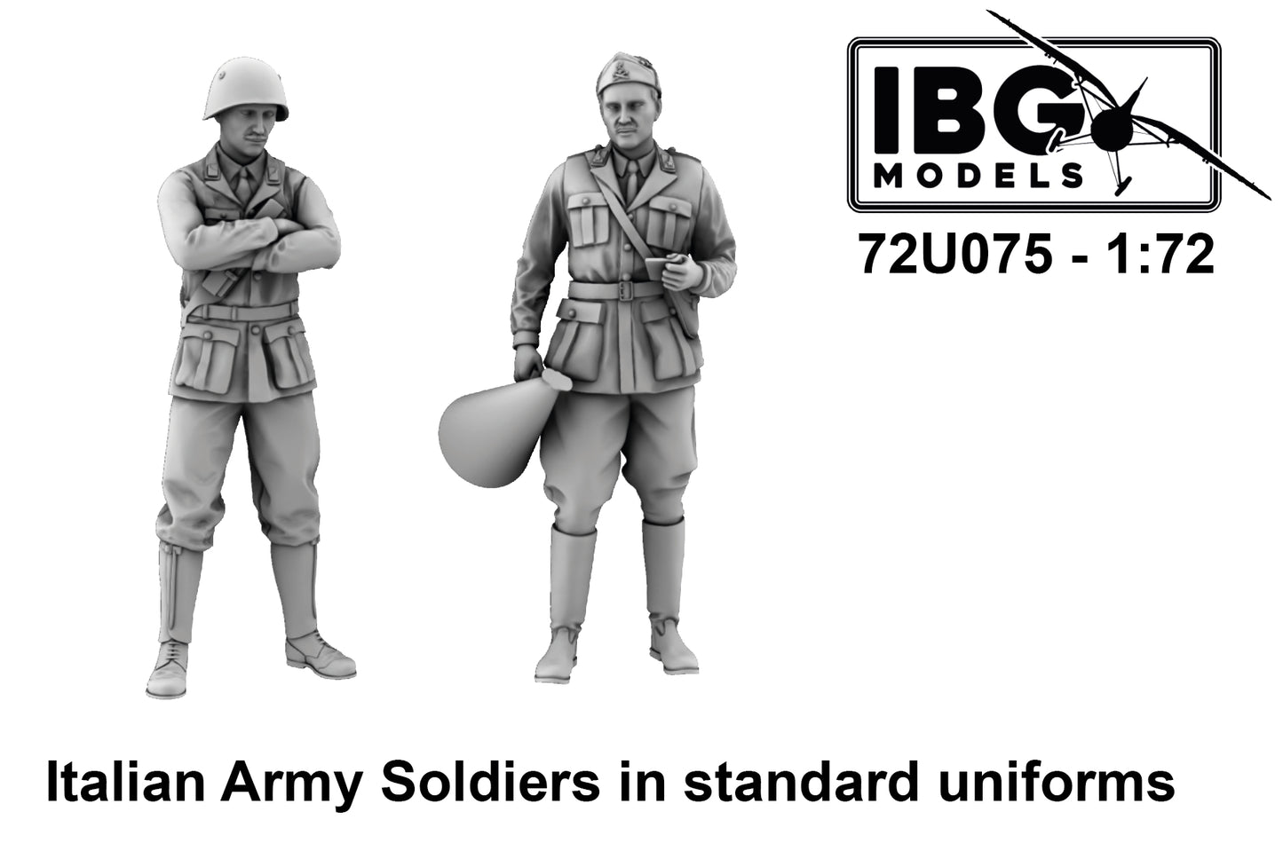 IBG Models IBG72U075 1:72 Italian Army Soldiers in standard uniforms