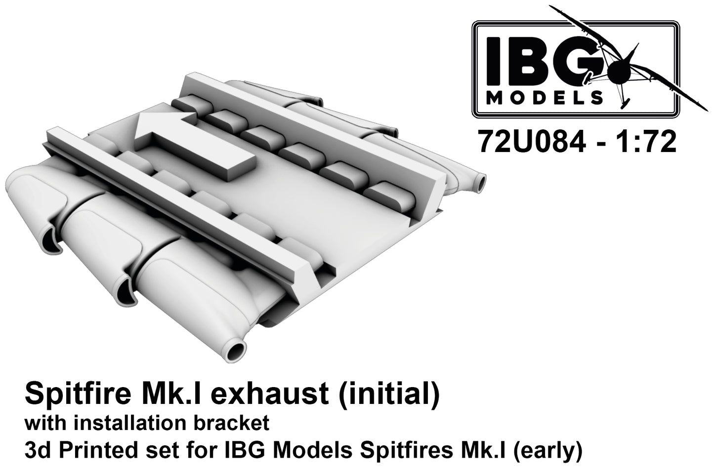 IBG Models IBG72U084 1:72 Supermarine Spitfire Mk.I exhaust