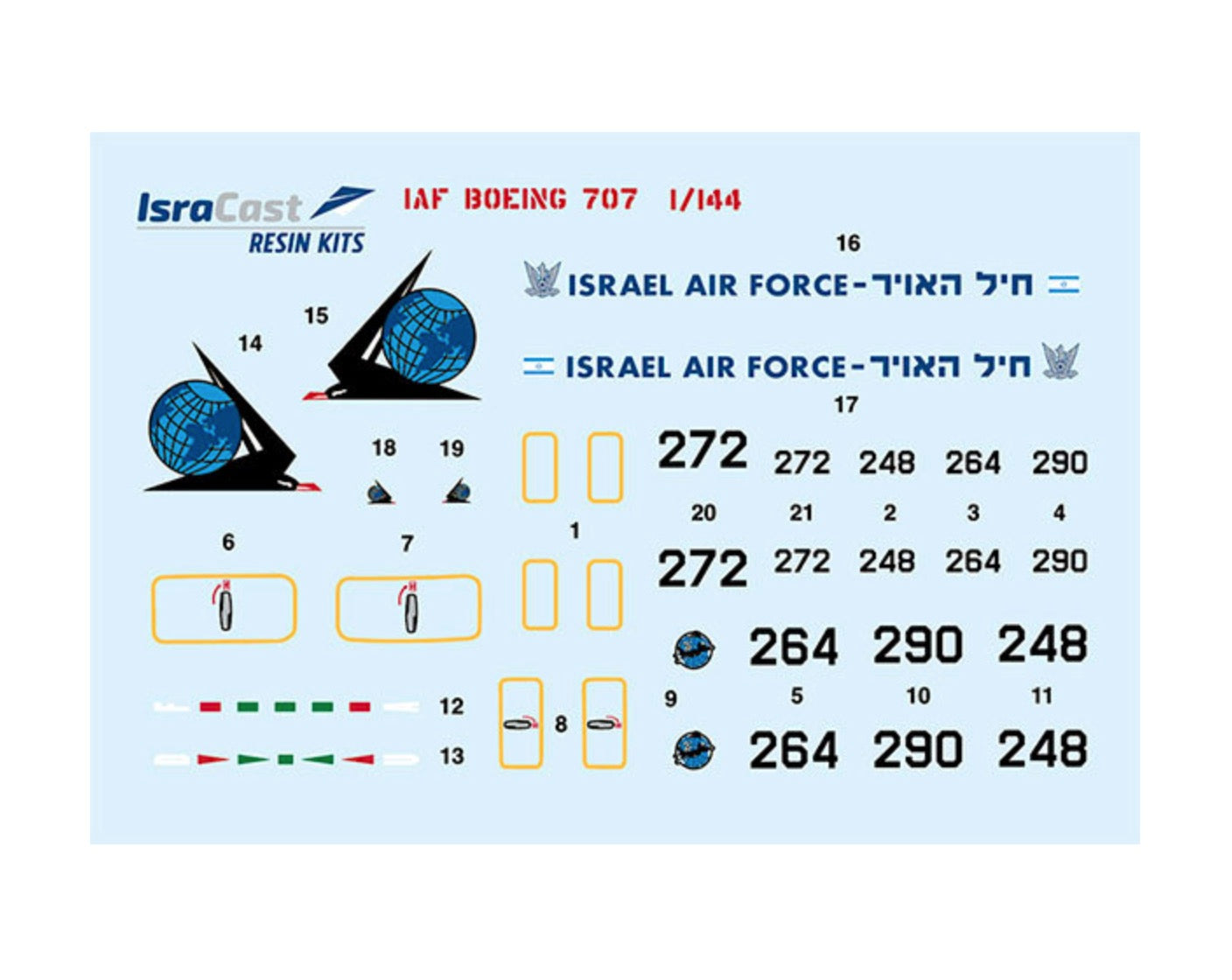 IsraDecal Studio IC-14402 1:144 Boeing 707 'Re'em' Tanker conversion