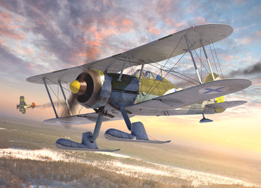 ICM UA ICM32044 1:32 Gloster J-8 Gladiator, WWII Swedish Fighter