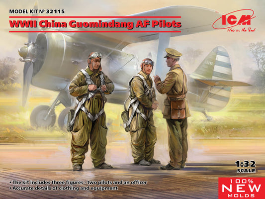 ICM UA ICM32115 1:32 WWII China Guomindang Air Force Pilots