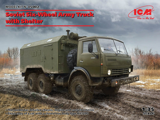 ICM ICM35002 Soviet Six-Wheel Army Truck with Shelter 1:35