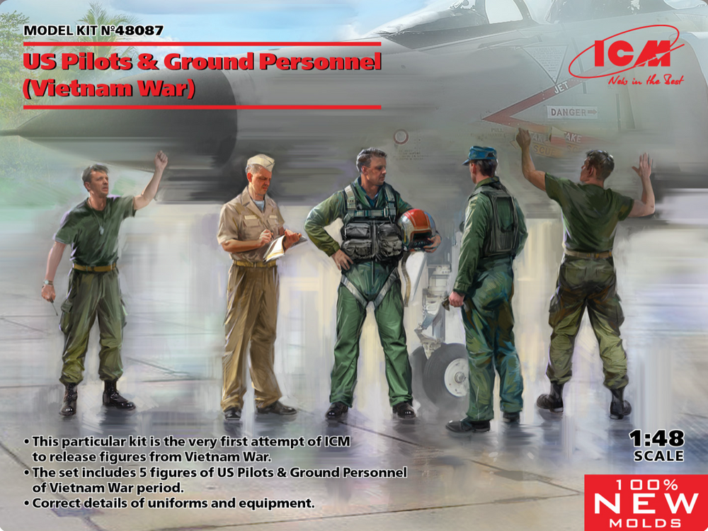 ICM UA ICM48087 1:48 US Pilots & Ground Personnel