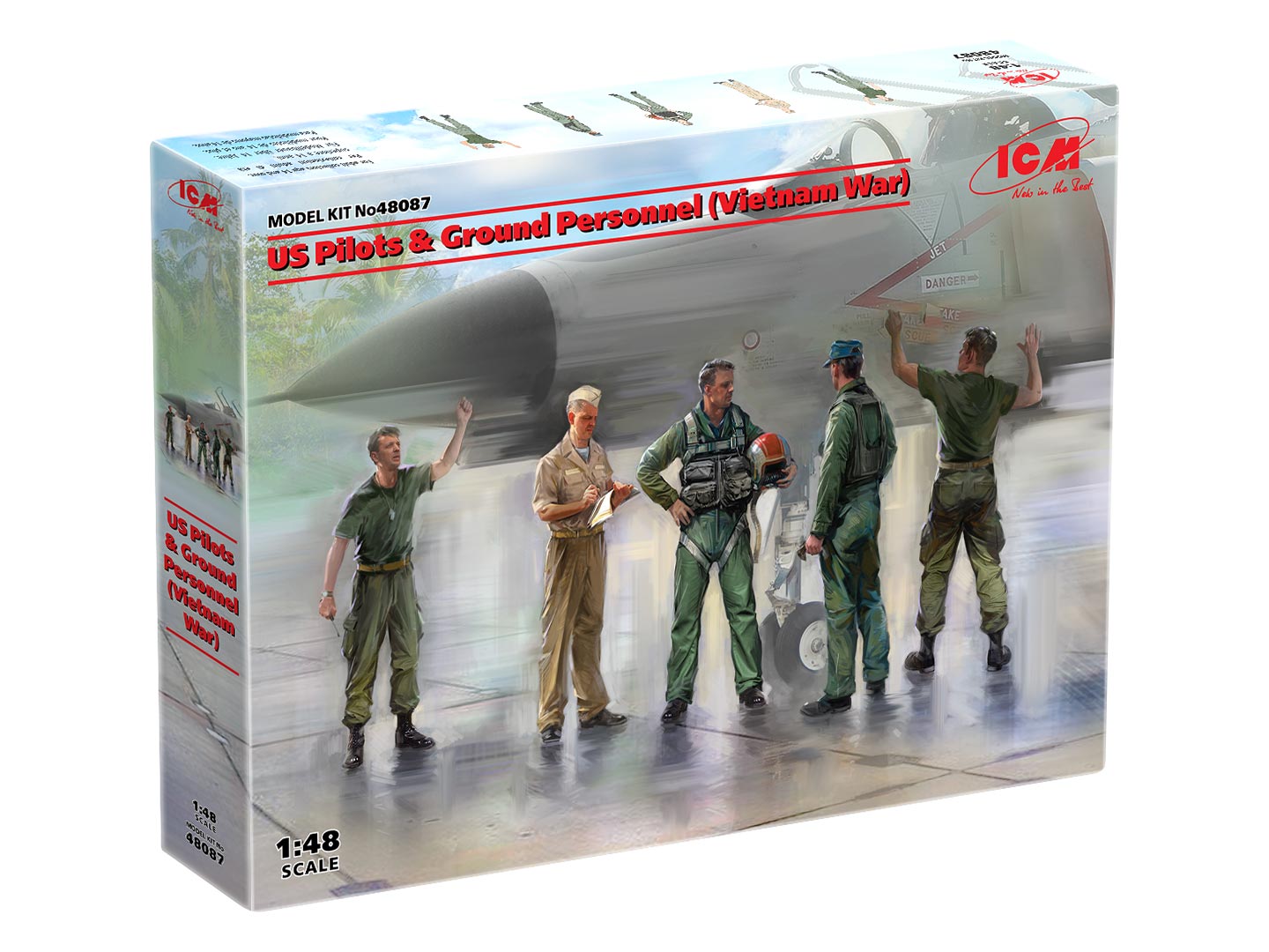 ICM UA ICM48087 1:48 US Pilots & Ground Personnel