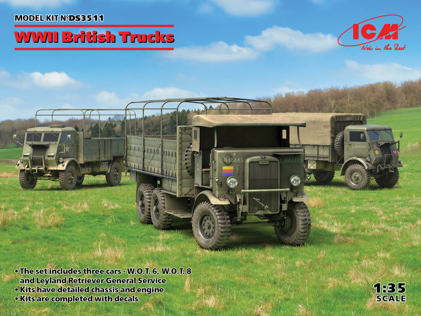 ICM UA ICMDS3511 1:35 WWII British Trucks