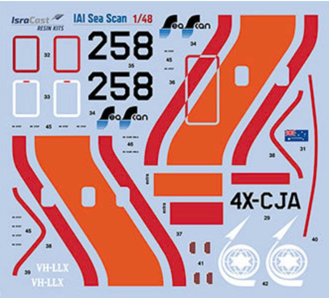 IsraDecal Studio IDM-48105 1:48 IAI Seascan 1124N