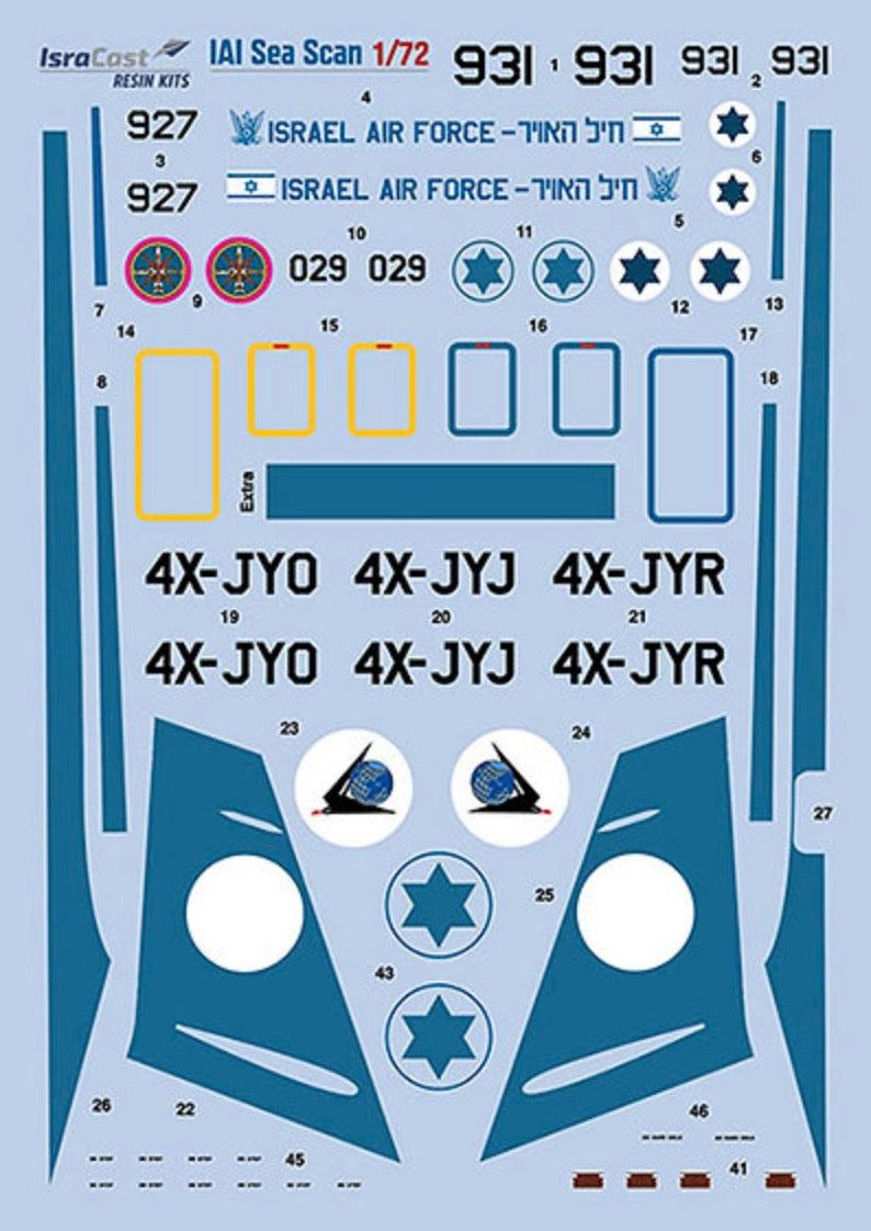 IsraDecal Studio IDM-72100 1:72 IAI Seascan 1124N